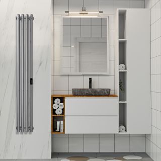 Полотенцесушитель электрический Indigo Style LSE120-18GFMRt 120x18 см графит металлик